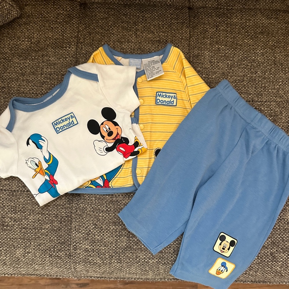 Baby Mickey Mouse and Donald Duck Set
